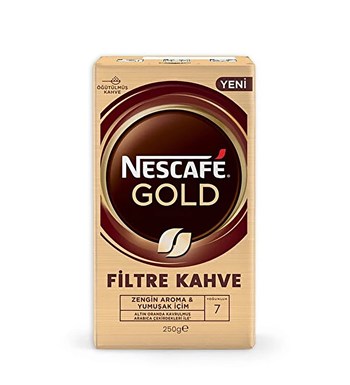 Kişiye Özel Taçlı Gümüş Baş Harf Baskılı Siyah Kupa & French Press &  Nescafe Gold Filtre Kahve Hediye Seti