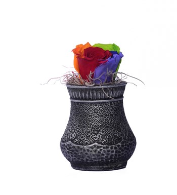 Vase in Ottoman Serisi Rainbow Solmayan Gül