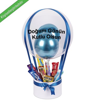 Balonlu Çikolata Kutusu v2 Mavi