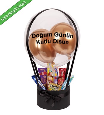 Balonlu Çikolata Kutusu v2 Siyah