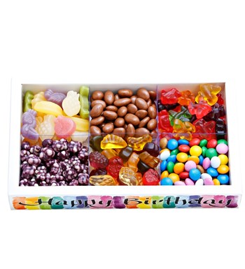 Colourful Happy Birthday Jelly Ve Çikolata Kutusu