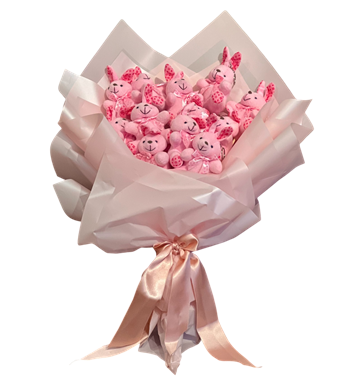 Rabbit Pink Bouquet