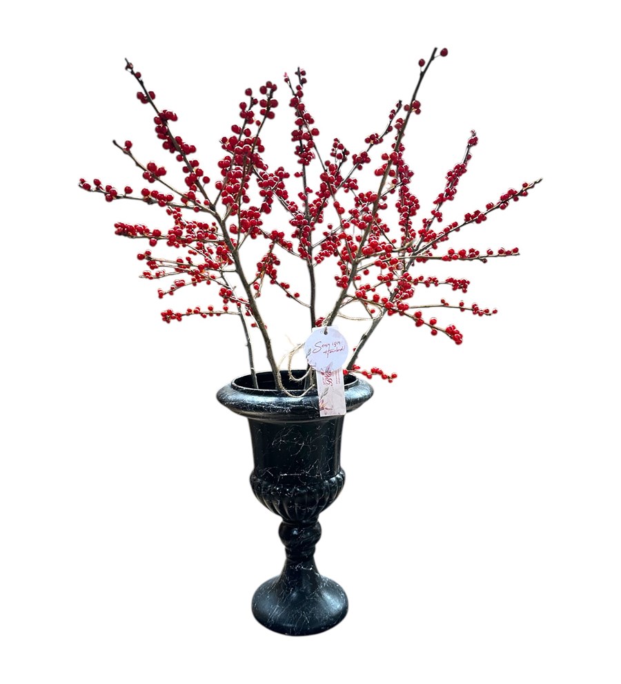 Yılbaşı Çiçeği: Ilex Aranjmanı