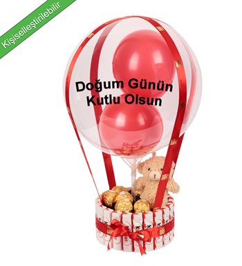 Kinder Kaplı Balonlu Peluşlu Rocher Çikolata