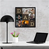 Dad Tasarımlı 6 Fotoğraflı Yapışan 20x20 Çerçeve