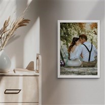 20x30 Fotoğraflı Yapışan Beyaz Çerçeve