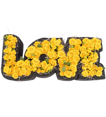 Love Serisi - Sarı Mini Gül Tasarım