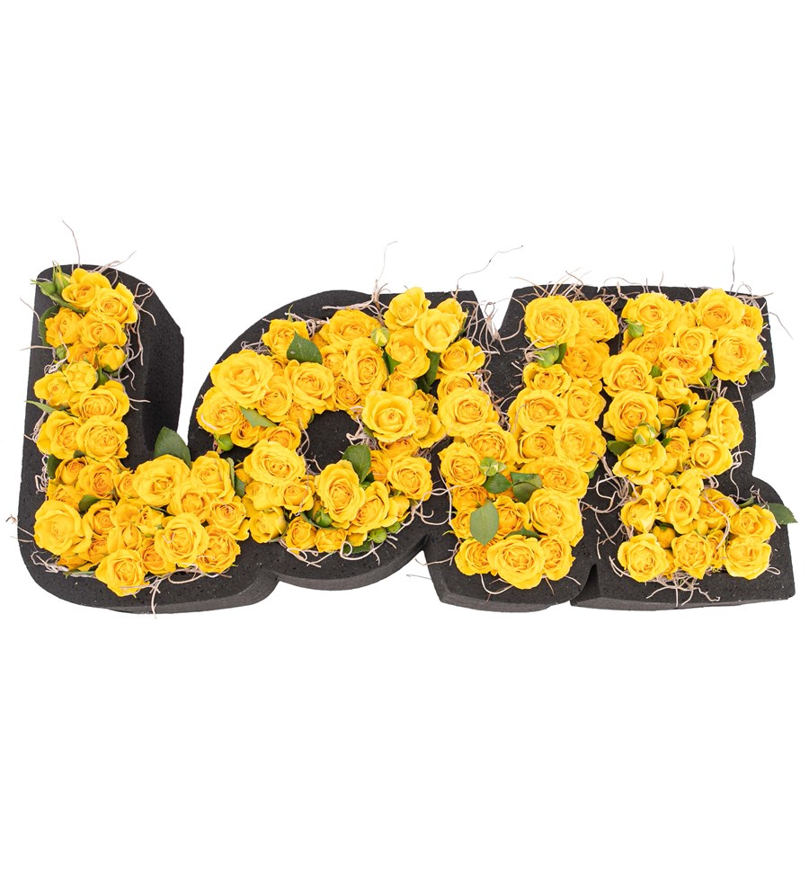 Love Serisi - Sarı Mini Gül Tasarım